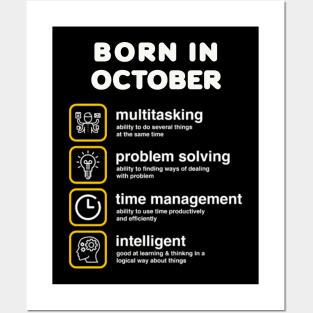 Born in October Posters and Art